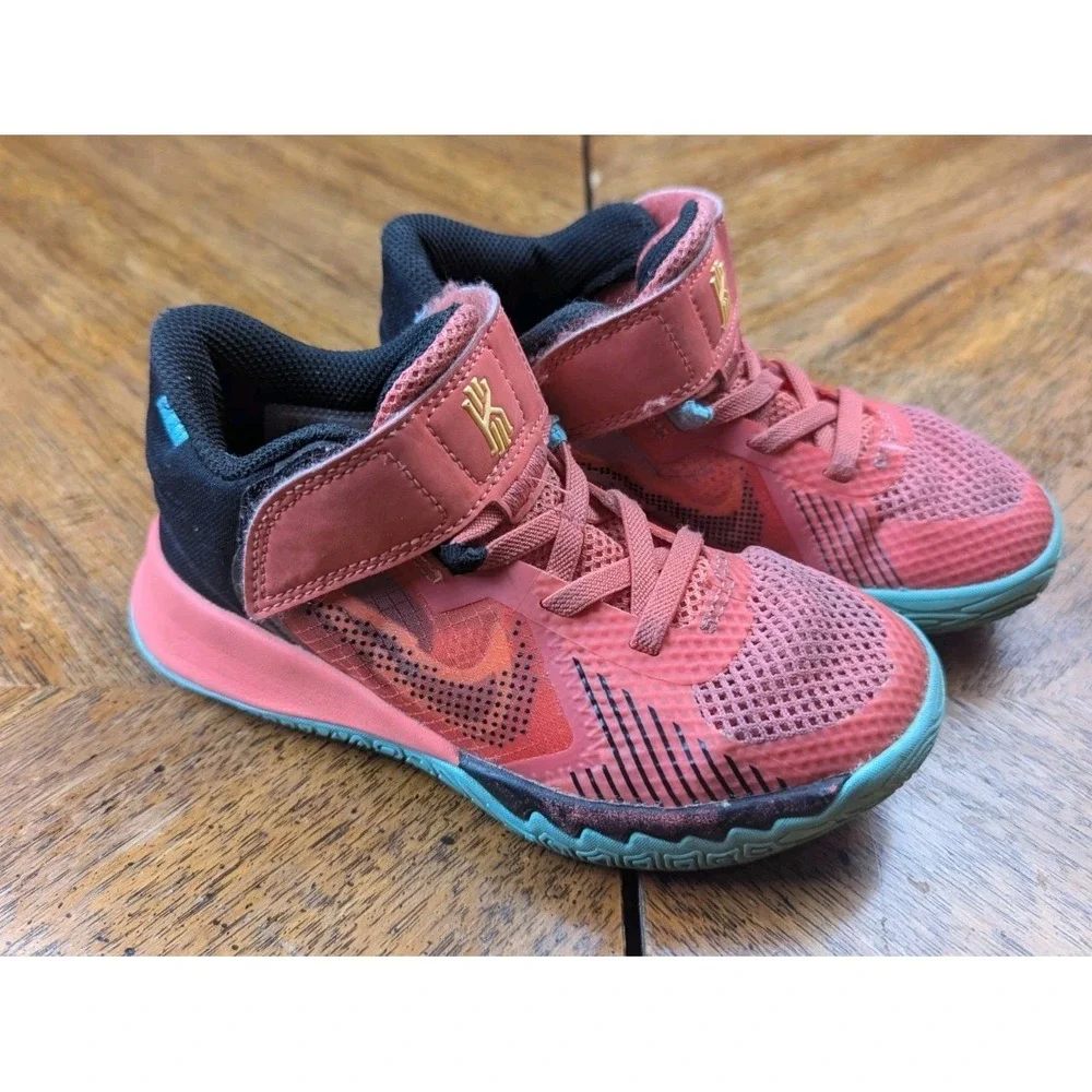 Nike Kyrie Flytrap YOUTH 11C Magic Ember Dynamic Turquoise DD0339-808